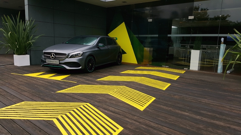 Image- Tape art for Mercedes AMG - by Selfmadecrew 2015