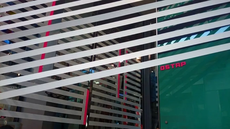 Joy- 3d duct tape installation for street art festival- closeup