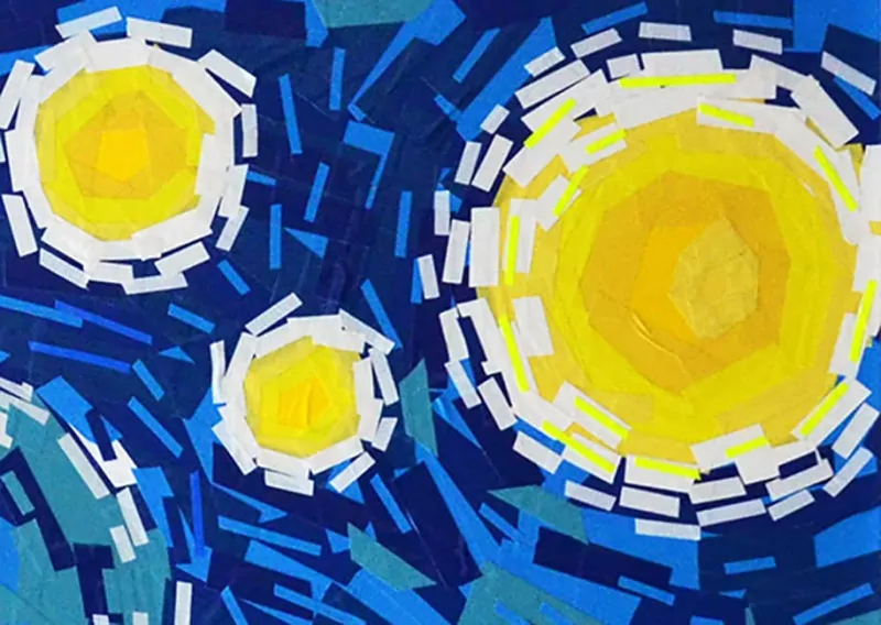 Berlin Starry Night-Van-Gogh-Ostap-tape-art-close-up-02