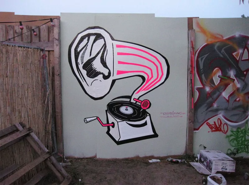 DJ Deaf-duct tape graffiti- Ostap for Graffiti Box 2012