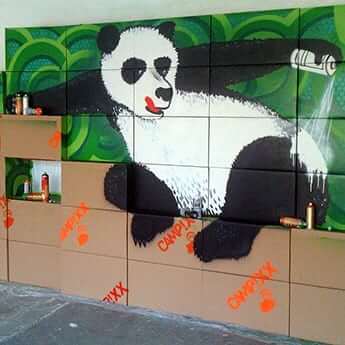 Panda Update- Partition Wall Indoor Graffiti-featured image