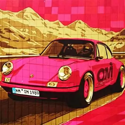Porsche 911-packing tape art commission- Ostap 2015-featured image
