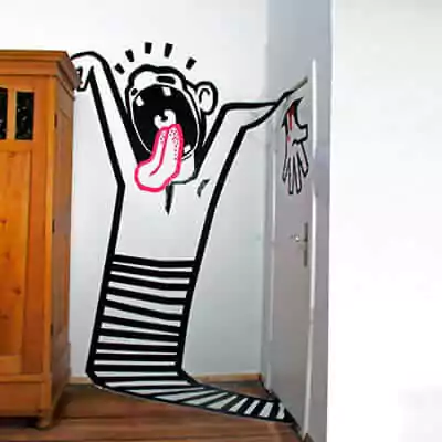 Scream-3d tape graffiti by ostap-2012-featured image