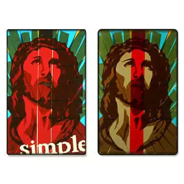 Jesus-portrait-icon-packing-tape-diptych-featured-image