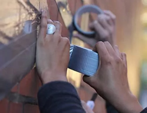 Tape art workshop for students