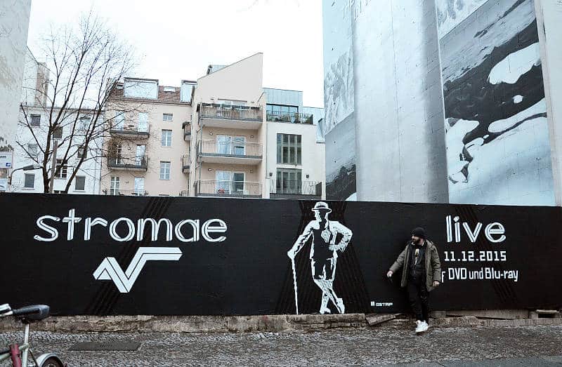 Tape street art for Stromae- Berlin 2015- by Ostap