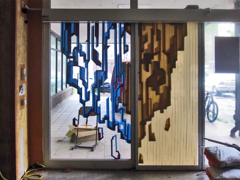 The birth of packing tape street art-Mystique