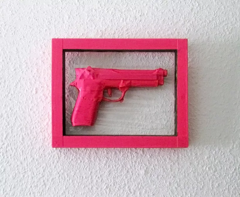 Happy Valentine- duct tape sculpture by Ostap artist