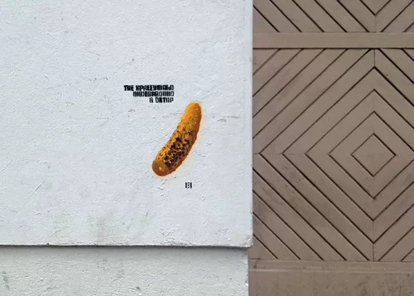 Spraywald Underground Cucumber in the Berlin Kastanienallee