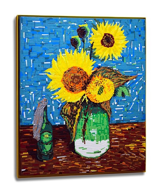 Post image 3- Sunflowers- Ostap feat Van Gogh- tape art