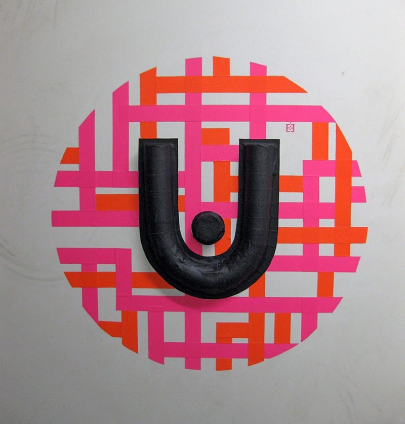 urban spree logo-3d duct tape graffiti