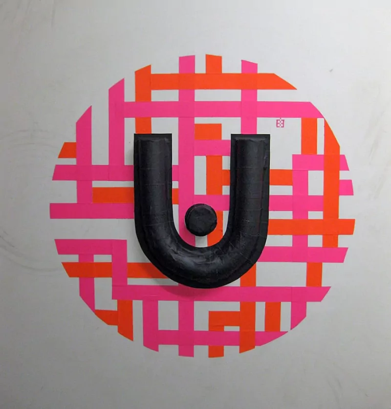 urban spree logo-3d duct tape graffiti