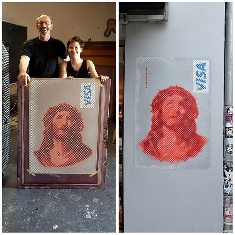 Jesus-Visa-Card- Signnedprints Galerie Kasten-Limited Edition Print- Ostap