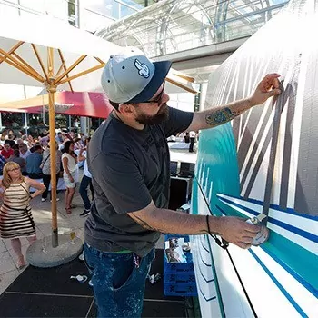 Live taping show at event-Commissioned tape art-gallery thumbnail