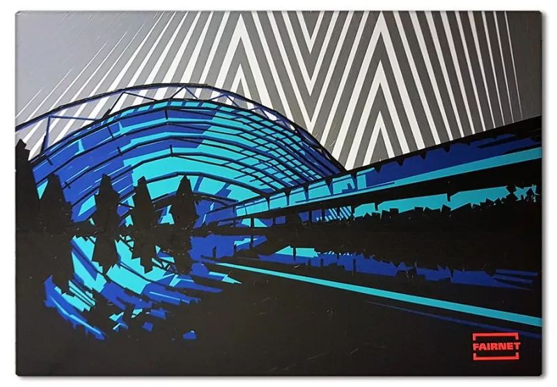 Finished Commissioned artwork- live tape art show at Leipzig Fair event- 2016