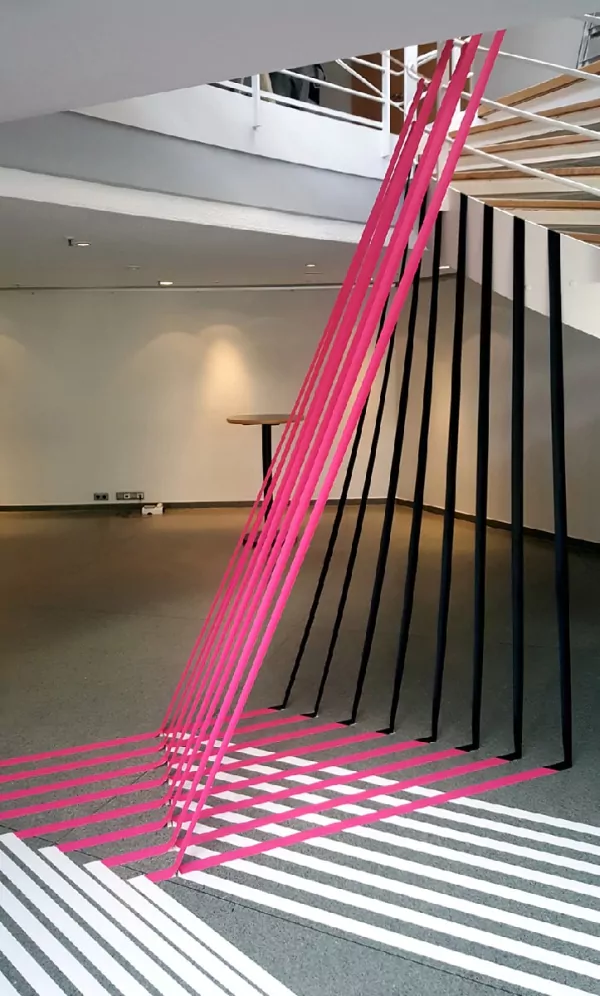 3D duct tape installation for Gruner+Jahr DGPS event