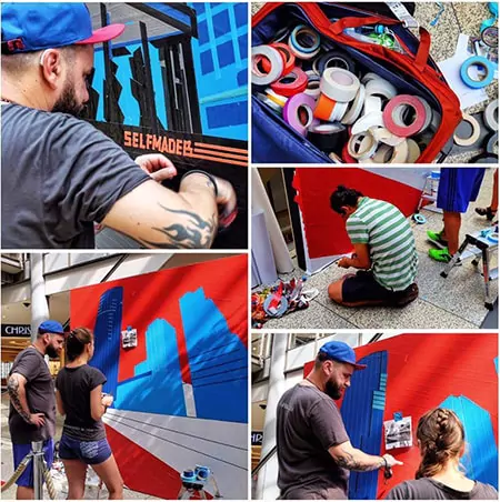 Featured image- Berlin Skyline- live taping by Selfmadecrew at Street Art Festival 2016