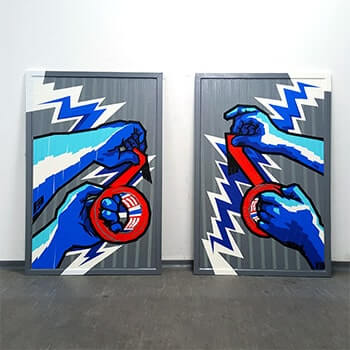Commissioned tape art-tesa-Ostap projects gallery thumbnail