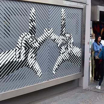 Duct Tape-Optical Street Art- The Haus Berlin