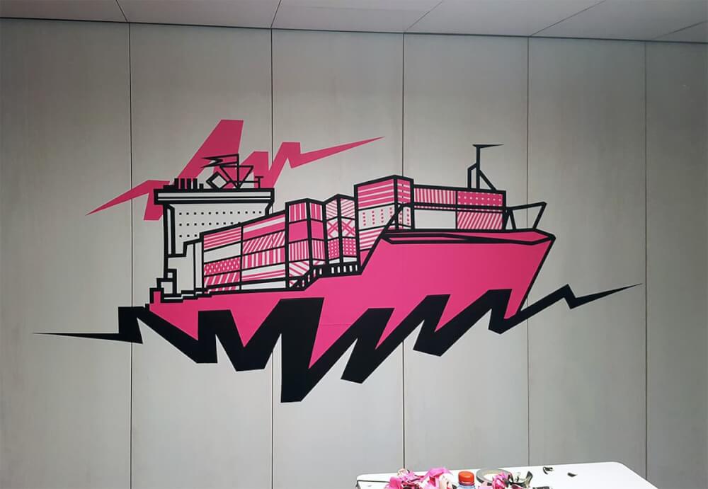 Cargo-duct-tape-artwork-google-office-design-zurich-selfmadecrew-2016