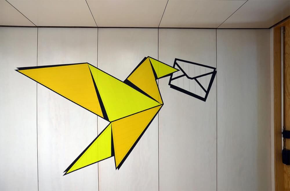Carrier-Pigeon-tape-art-google-office-design-zurich-selfmadecrew-2016