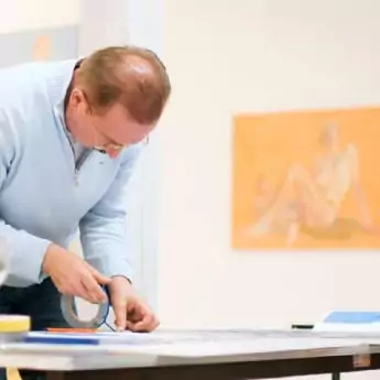 Sticking like the pros- Tape art workshop for bank employee