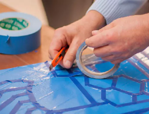 Team building with Tape Art