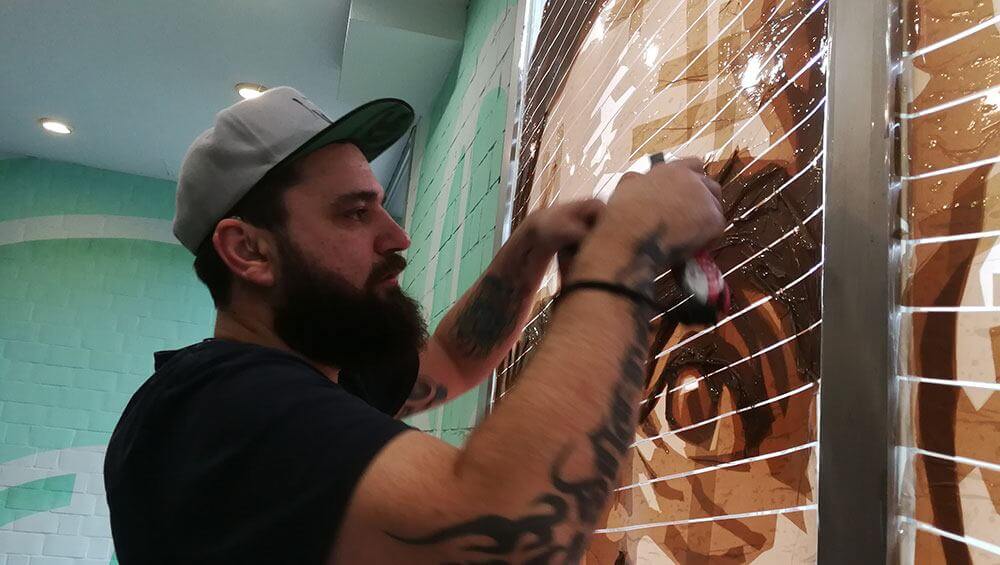Selfmadecrew founder Ostap sticks to the brown tape portraits
