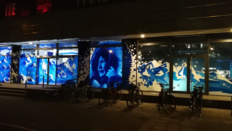 Street Art mit Paketklebeband- Angiyok Projekt-Berlin 2018