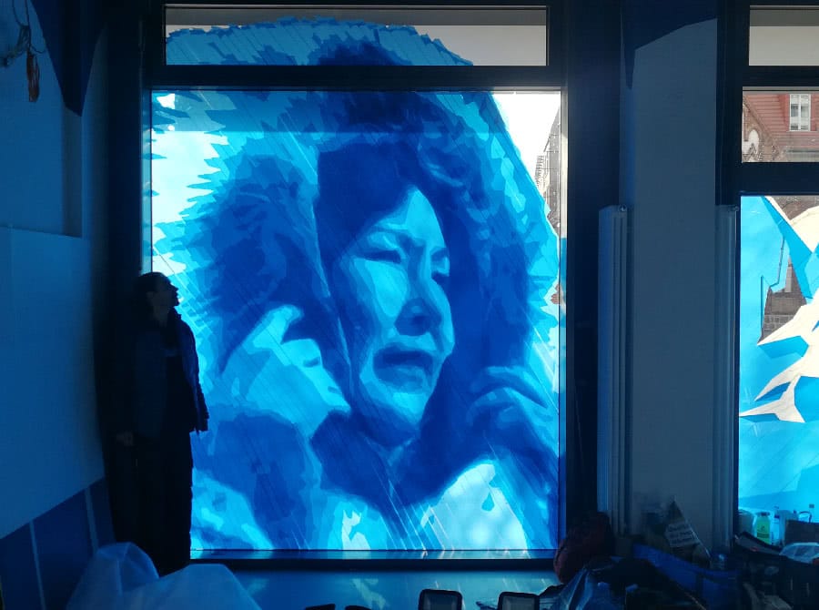 Ice cold Tape Art at Alexanderplatz- Berlin 2018