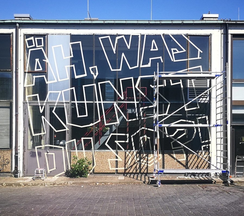 Es geht los- Fassade für Berlin Mural Fest 2018