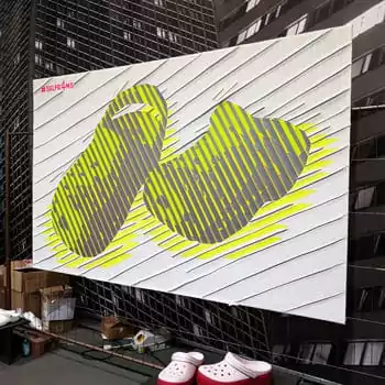 Live tape art painting show for Crocs- thumbnail