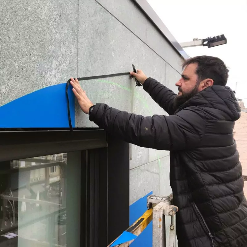 Working at a height of 20 meters