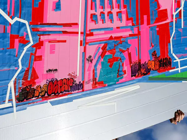 Graffiti and Tags on the walls of 