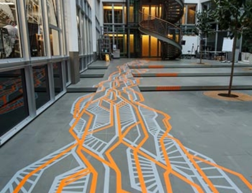 Wayfinding Guidance with Tape Art: A Commission for Hapag Lloyd