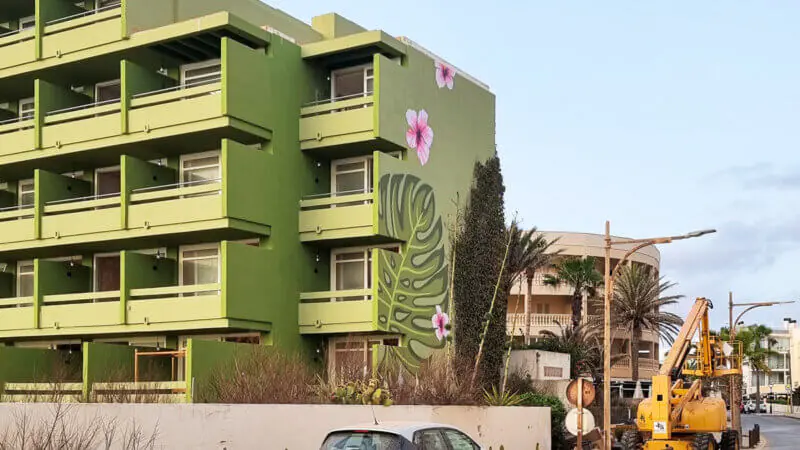 Bikini hotel facades project on Mallorca - mural nr. 4