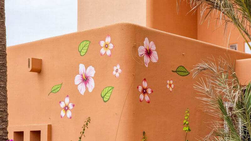 Flowers on the façade nr.6- Bikini hotels project Mallorcal